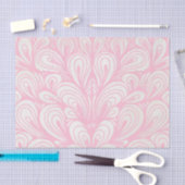 Pastel roze veer decoupage tissuepapier (Craft)