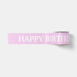 Pastel Roze Verjaardag Meisje 1e Verjaardag Lint