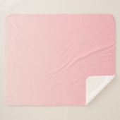 Pastel roze verloop achtergrond sherpa deken (Voorkant (horizontaal))