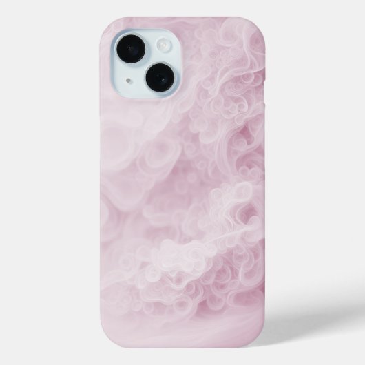 Pastel Roze Wervelend Abstract Case-Mate iPhone Case (Achterkant)