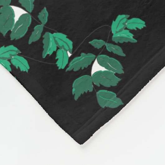 Pastel roze Wilde Roos Fleece Deken (Hoek)