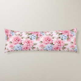  PASTEL ROZE WIT BLAUWE WATERVERF LICHAAMSKUSSEN