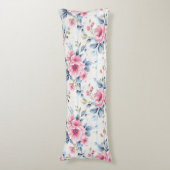  PASTEL ROZE WIT BLAUWE WATERVERF LICHAAMSKUSSEN (Voorkant Verticaal)