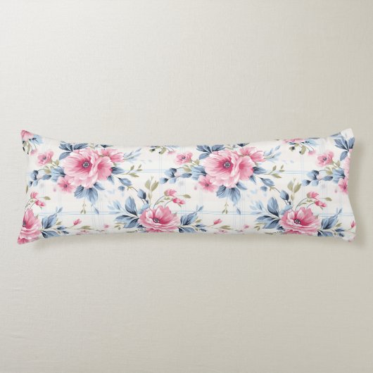  PASTEL ROZE WIT BLAUWE WATERVERF LICHAAMSKUSSEN (Voorkant)