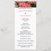 Pastel Roze Zwart Trouwprogramma Programma (Voorkant)