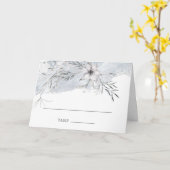 pastel rustique botanique carte de table mariage (Fleur jaune)