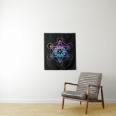 Pastel Sacred Geometry Pattern Wandkleed (In situ)