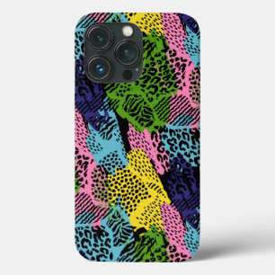 Pastel Safari Dierenprint iPhone 13 Pro Hoesje