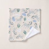 Pastel safari zebra dierpatroon roze crèche bad handdoek (Wasdoekje)