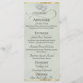 Pastel Sage/Argent - Menu Cœurs & Merci (Devant)