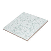 Pastel Sage en Blue Terrazzo Print Tegeltje (Zijkant)