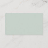 Pastel Sage Green Baby shower Luier Raffle Ticket Informatiekaartje (Achterkant)