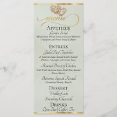 Pastel Sage/Or - Menu Cœurs et Merci (Devant)