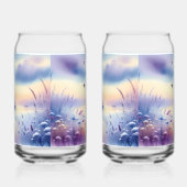 Pastel Sailboat Coastal Dreamscape Blikvorm Glas (Links)