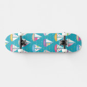 Pastel Sailboat Pattern Skateboard (Horizontaal)