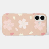 Pastel Sakura Blossom Seamless Pattern Phone Case  (Achterkant (horizontaal))