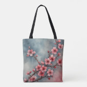 Pastel Sakura Dreams Canvas tas (Achterkant)