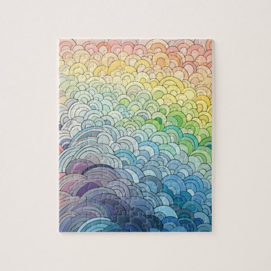 Pastel sans fin Rainbow Jigsaw Puzzle (Vertical)