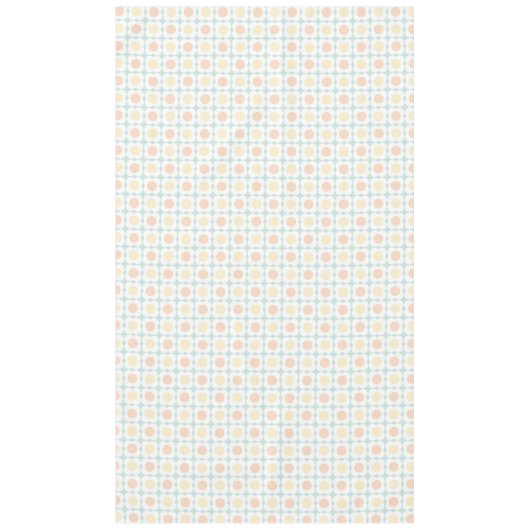 Pastel Scandi Flowers - Mid mod - Blue and Orange Tafelkleed (Voorkant)