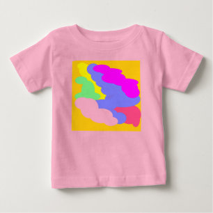 Pastel schattig gekleurde bladerdeeg vormen blauw