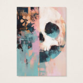 Pastel schedel oorbel display Kaart (Achterkant)