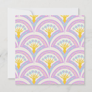 Pastel Schelp Patroon Kaart