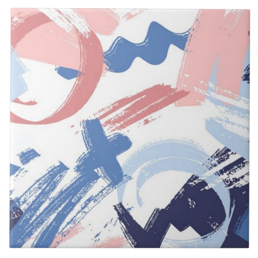 Pastel Scribble Tegeltje (Voorkant)