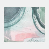 Pastel Scribe - Waterverf Fleece Deken (Voorkant (Horizontaal))