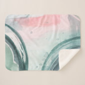 Pastel Scribe - Waterverf Sherpa Deken (Voorkant (horizontaal))