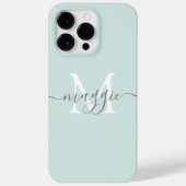 Pastel Script Monogram Case-Mate iPhone 14 Pro Max Case (Achterkant)