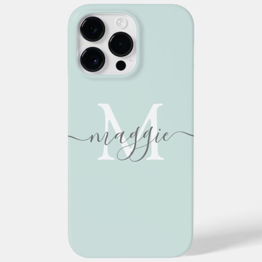 Pastel Script Monogram Case-Mate iPhone 14 Pro Max Case (Achterkant)