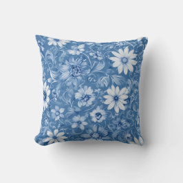 Pastel Scrolls Blossoms Kussen