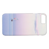 Pastel Seascape met een zeilboot Case-Mate iPhone Case (Achterkant (Horizontaal))