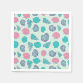 Pastel Seashell Patroon Servet (Voorkant)