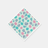 Pastel Seashell Patroon Servet (Hoek)