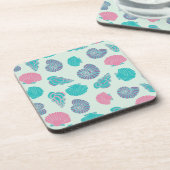 Pastel Seashell Pattern 1 Bier Onderzetter (Linkerzijde)