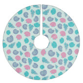 Pastel Seashell Pattern 1 Kerstboom Rok (Voorkant)