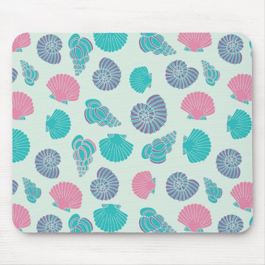 Pastel Seashell Pattern 1 Muismat (Voorkant)