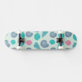 Pastel Seashell Pattern 1 Skateboard (Horizontaal)