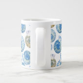 Pastel Seashell Pattern 2 Extra Grote Beker (Achterkant)