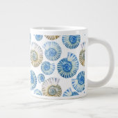 Pastel Seashell Pattern 2 Extra Grote Beker (Rechts)