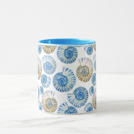 Pastel Seashell Pattern 2 Mok (Midden)