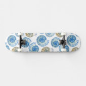 Pastel Seashell Pattern 2 Skateboard (Horizontaal)