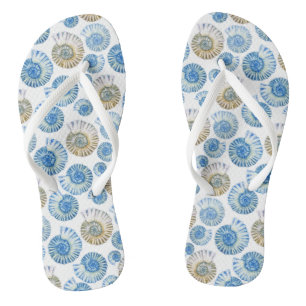 Pastel Seashell Pattern 2 Teenslippers