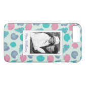 Pastel Seashell Pattern | Uw foto en naam Case-Mate iPhone Case (Achterkant (Horizontaal))