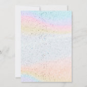 Pastel Sequin Glitter Time TWO Party Invitation (Dos)