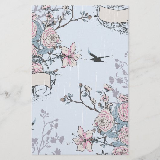 pastel shabby chic briefpapier (Voorkant)