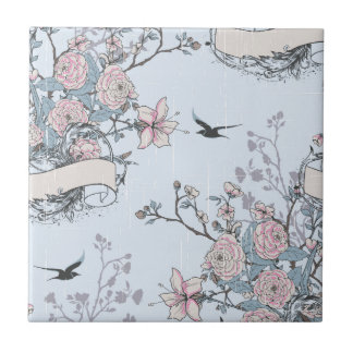 pastel shabby chic tegeltje