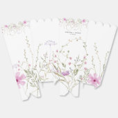 Pastel Shade Blush Roze Wild Bloemen Bruiloft Bedankdoosjes (Ongevouwen)