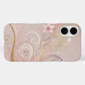 Pastel Shade Floral Morif Design Case-Mate iPhone Case (Achterkant (horizontaal))